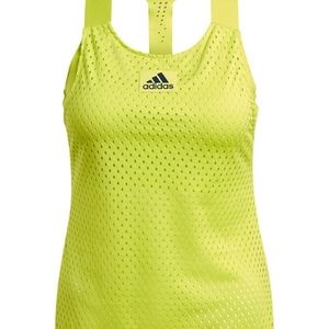Adidas Prime Blue Y-Tank NWT  acid yellow sz M